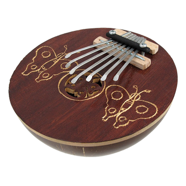 Hand Carved Coconut Karimba Mbira Thumb Piano